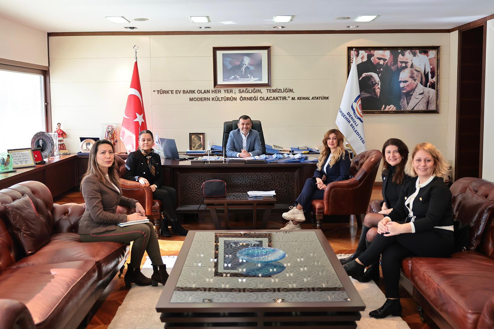 DENİZLİ BÜYÜKŞEHİR BELEDİYE BAŞKANIMIZ BÜLENT NURİ ÇAVUŞOĞLUNU ZİYARET