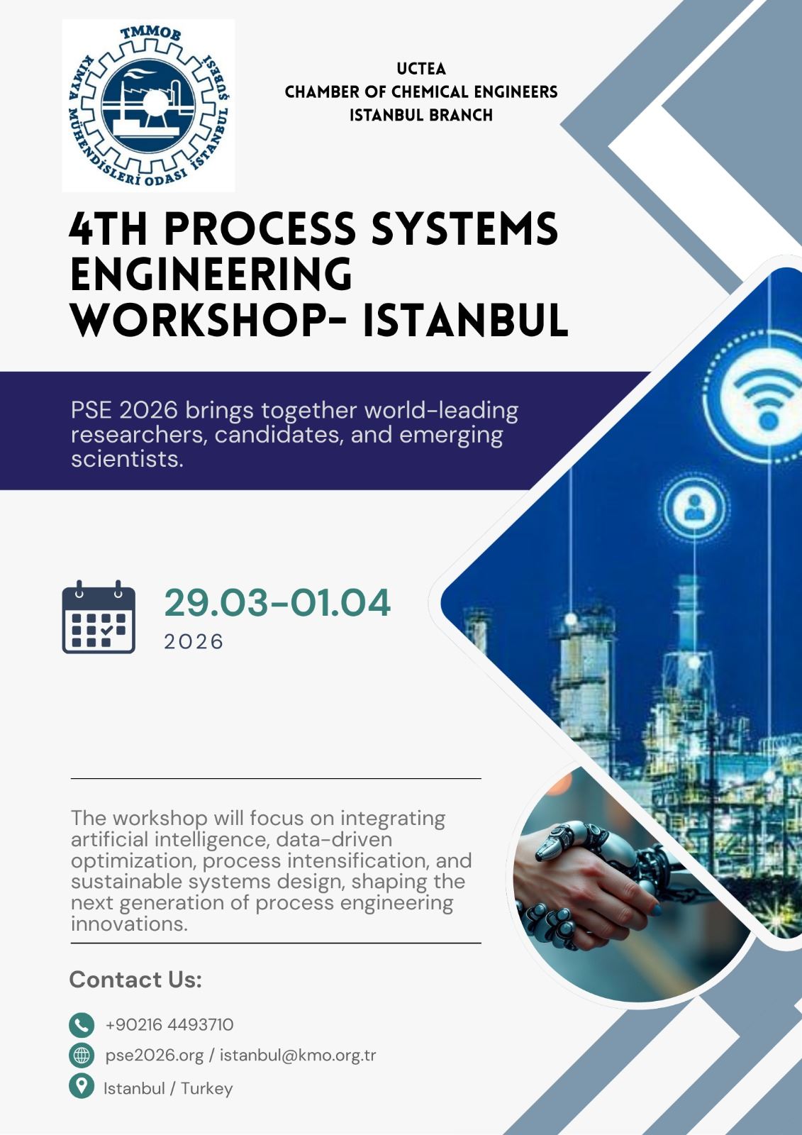 4th International Process Systems Engineering Workshop – İlk Duyuru
