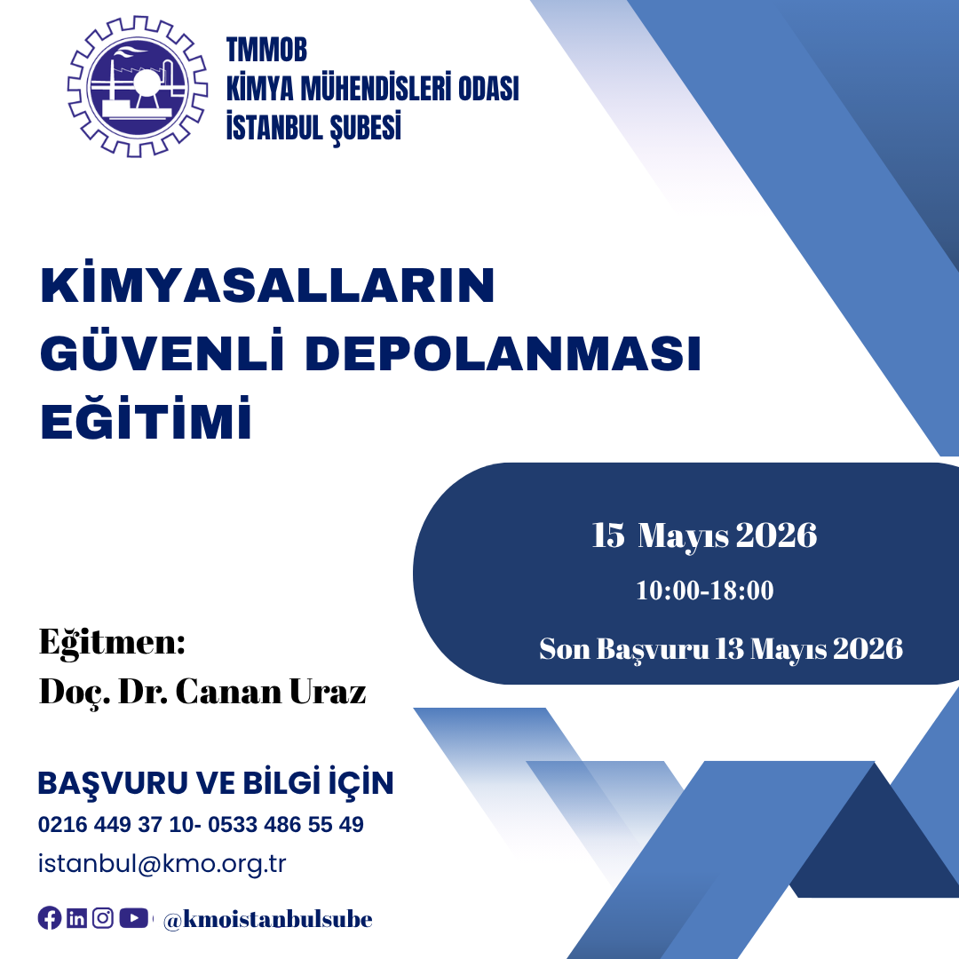 KİMYASALLARIN GÜVENLİ DEPOLANMASI EĞİTİMİ 