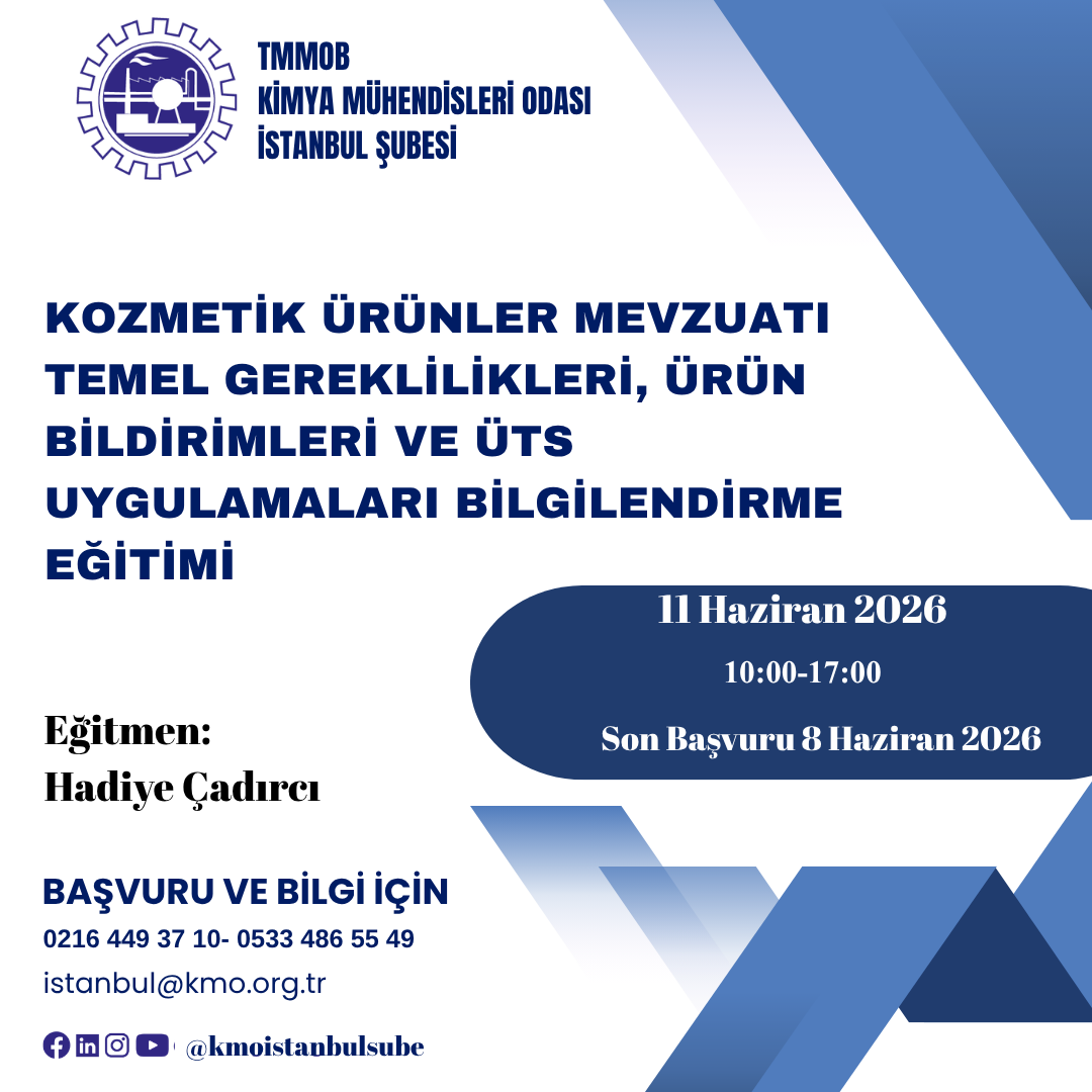 Kozmetik Ürünler Mevzuatı Temel Gereklilikleri, Ürün Bildirimleri ve ÜTS Uygulamaları Bilgilendirme Eğitimi