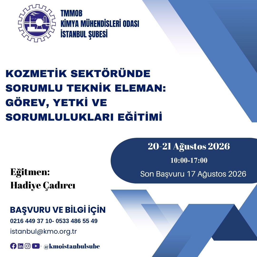 Kozmetik Sektöründe Sorumlu Teknik Eleman: Görev, Yetki ve Sorumlulukları Eğitimi