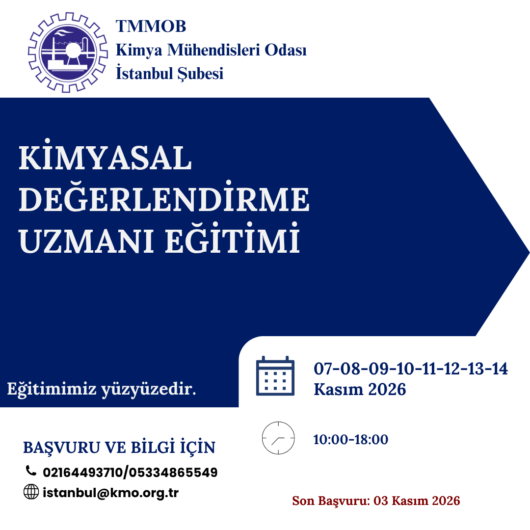 Kimyasal Değerlendirme Uzmanı (KDU) Eğitimi